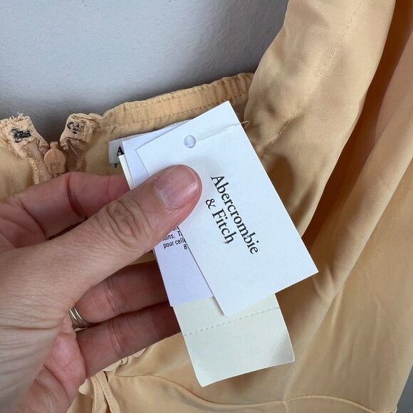 Abercrombie & Fitch Cinched Neck Slip Midi Dress Size XXL NWT - Picture 5 of 12